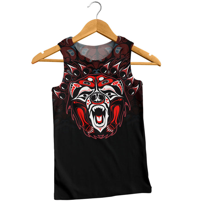 Canada Tank Top Tribal Bear Awakening