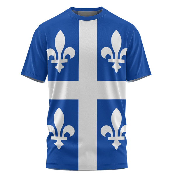 Quebec T-Shirt Flag Minimalist Pride Style
