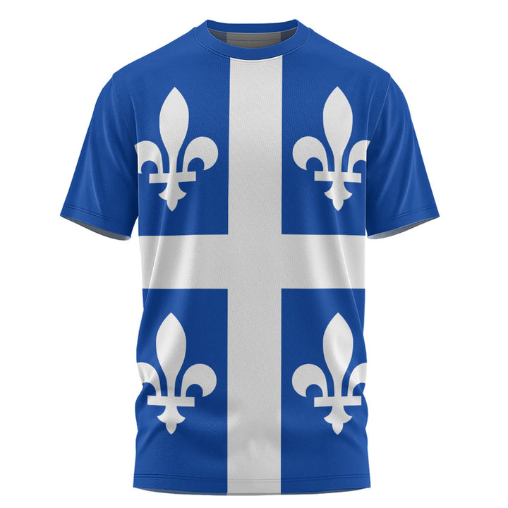 Quebec T-Shirt Flag Minimalist Pride Style