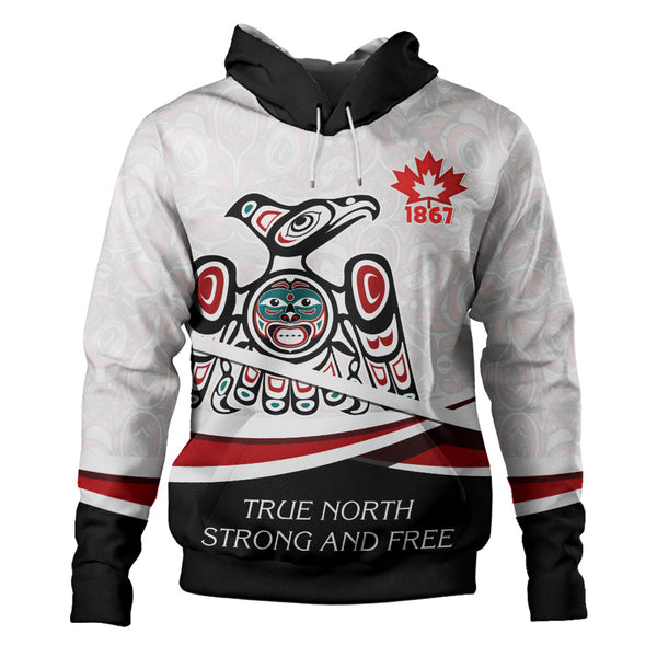 Canada Hoodie True North Eagle Spirit 1867 Heritage Pride