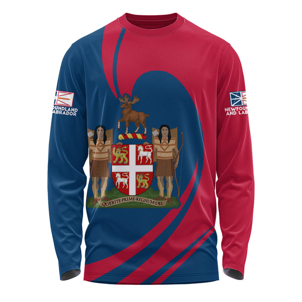 Newfoundland & Labrador Long Sleeve T-Shirt Legacy Of The Noble Spirit