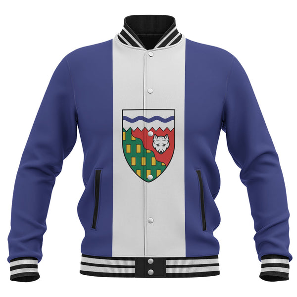 Northwest Territories Baseball Jacket Flag Minimalist Pride Style