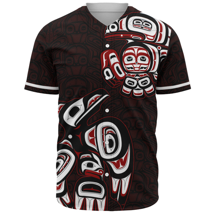 Canada Baseball Shirt Haida Red Raven Rise