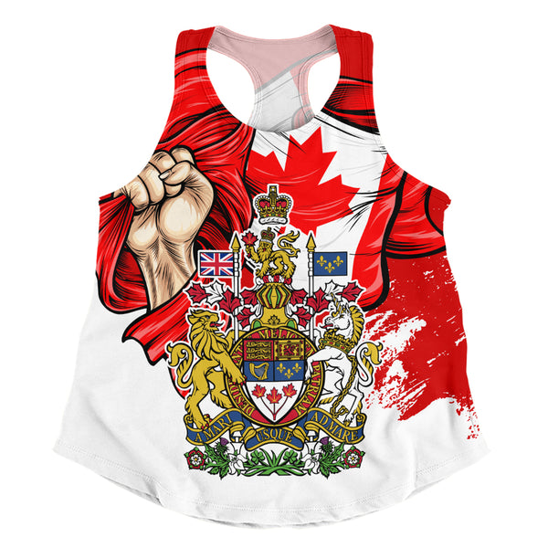 Canada Women Tank Canada Power Pride And Heritage Crest