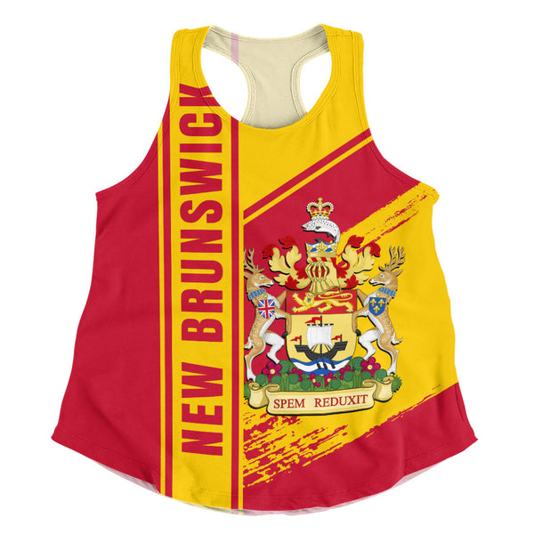 New Brunswick Women Tank Heritage Strength Crest