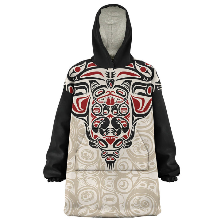 Canada Snug Hoodie Haida Thunderbird Tribal Spirit Design