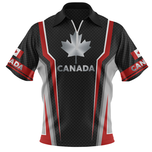 Canada Zip Polo Shirt Legacy Of The Noble Spirit