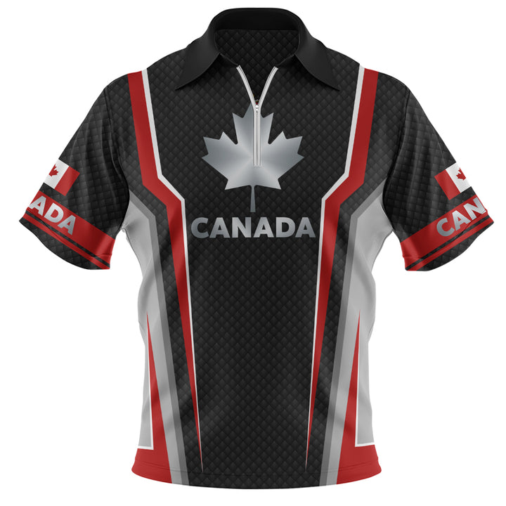 Canada Zip Polo Shirt Legacy Of The Noble Spirit
