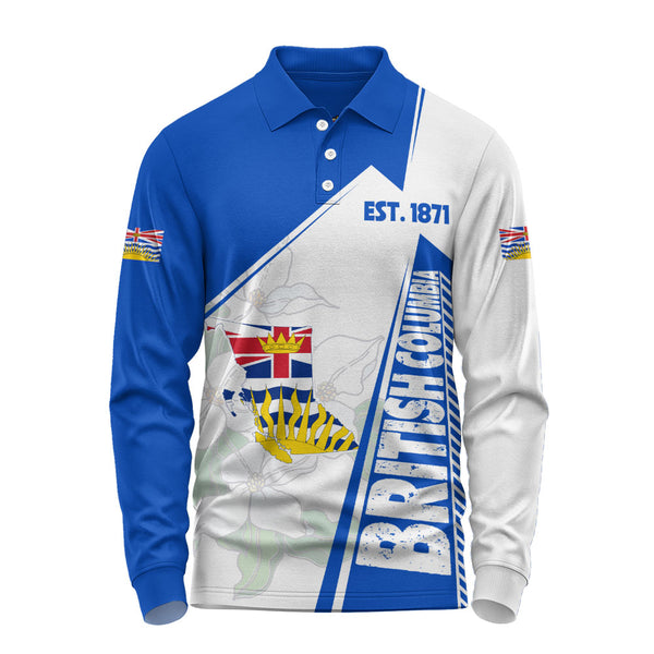 British Columbia Long Sleeve Polo Shirt United Provinces & Territories