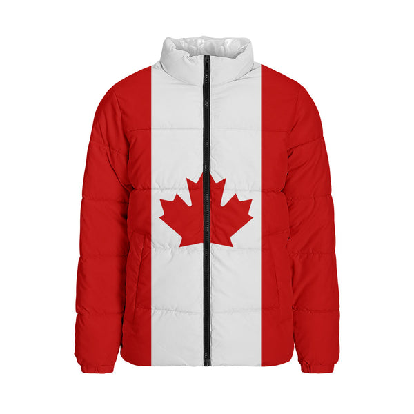 Canada Padded Jacket Flag Minimalist Pride Style