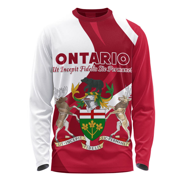 Ontario Long Sleeve T-Shirt Crest Of Identity