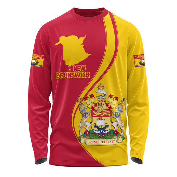 New Brunswick Long Sleeve T-Shirt Canada Territories Pride