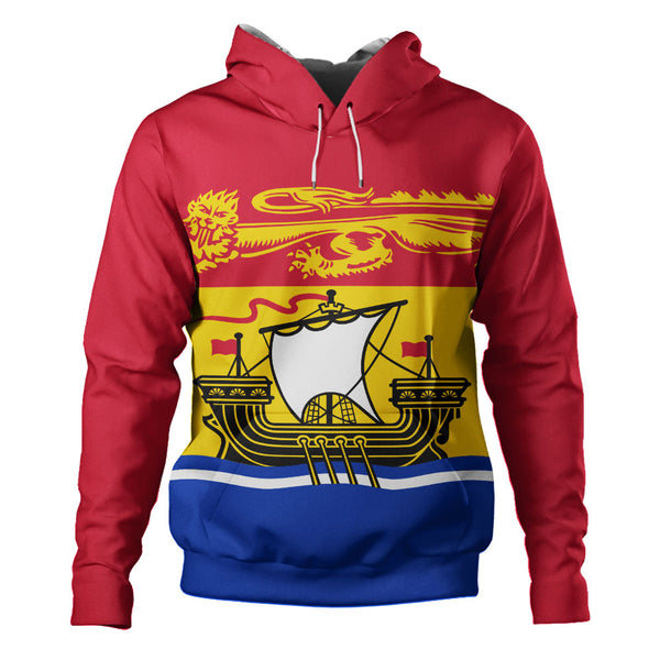 New Brunswick Hoodie Flag Minimalist Pride Style
