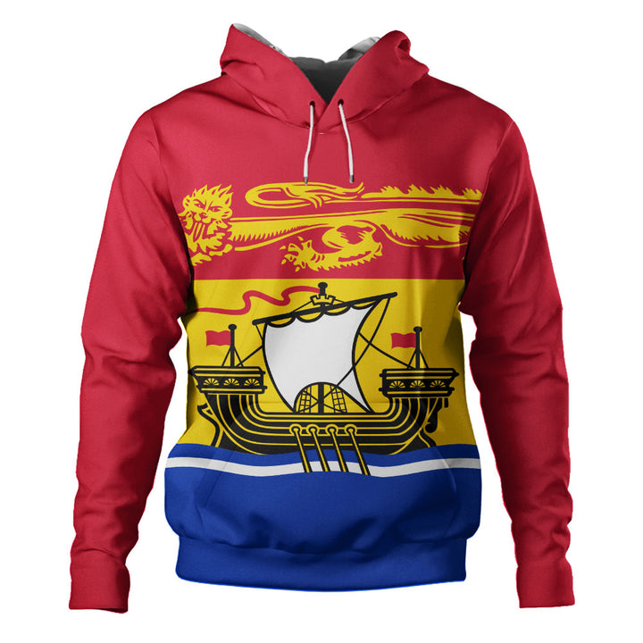 New Brunswick Hoodie Flag Minimalist Pride Style