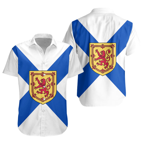 Nova Scotia Short Sleeve Shirt Flag Minimalist Pride Style