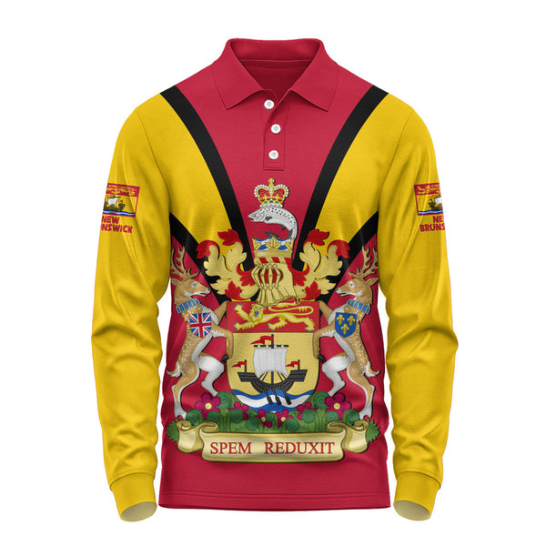 New Brunswick Long Sleeve Polo Shirt Proud Provinces Collection