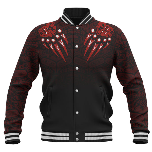 Canada Baseball Jacket Haida Hunter Spirit