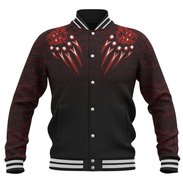 Canada Baseball Jacket Haida Hunter Spirit