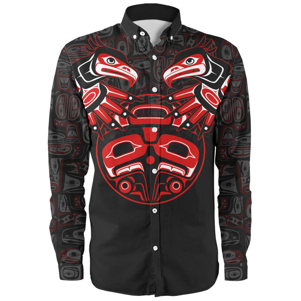 Canada Long Sleeve Shirt Haida Twin Ravens