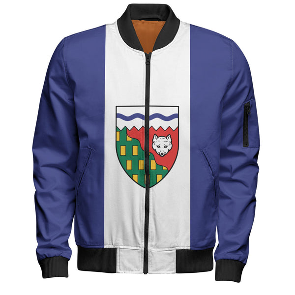 Northwest Territories Bomber Jacket Flag Minimalist Pride Style