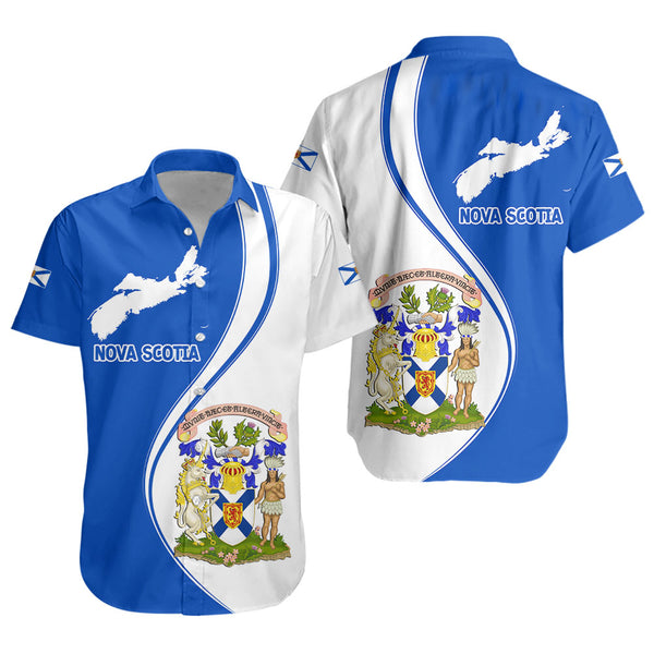 Nova Scotia Short Sleeve Shirt Canada Territories Pride