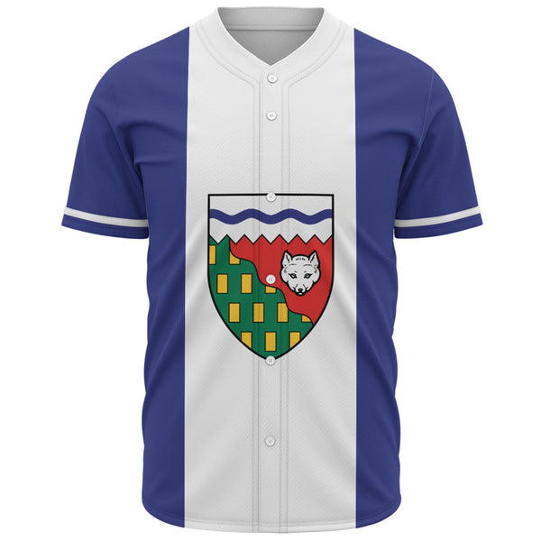 Northwest Territories Baseball Shirt Flag Minimalist Pride Style