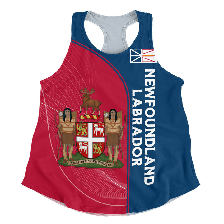 Newfoundland & Labrador Women Tank Proud Provincial Heritage