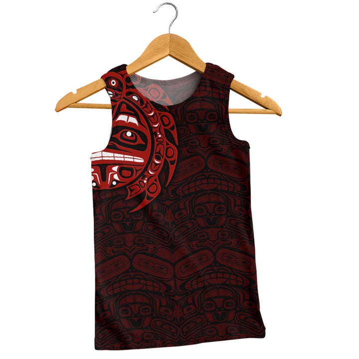 Canada Tank Top Red Wisdom Haida Edition