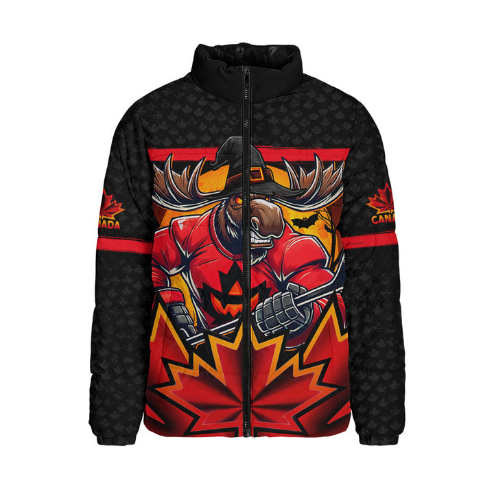 Canada Padded Jacket Scary Moose Canada Hockey Spirit