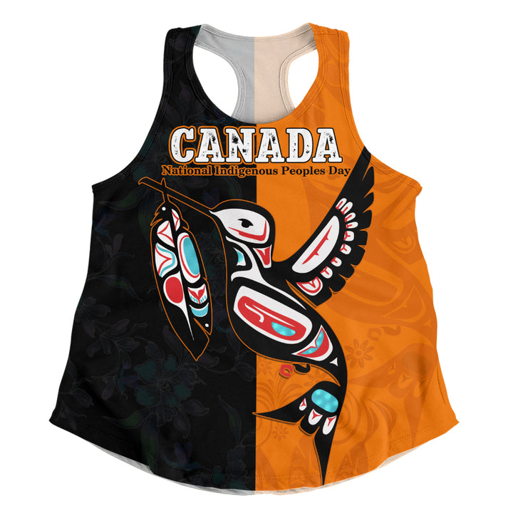 Canada Women Tank Spirit Bird National Day Tribute