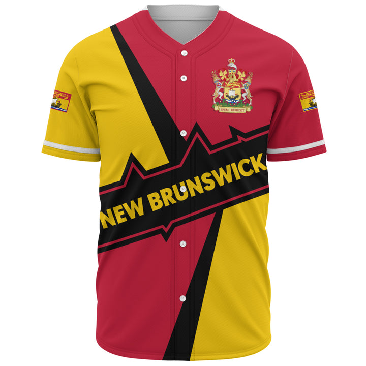 New Brunswick Baseball Shirt Loyal True North Provincial Style
