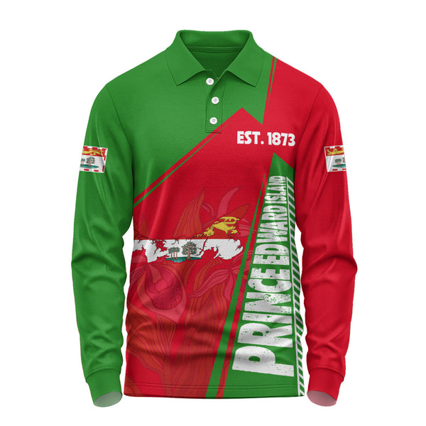 Prince Edward Island Long Sleeve Polo Shirt United Provinces & Territories