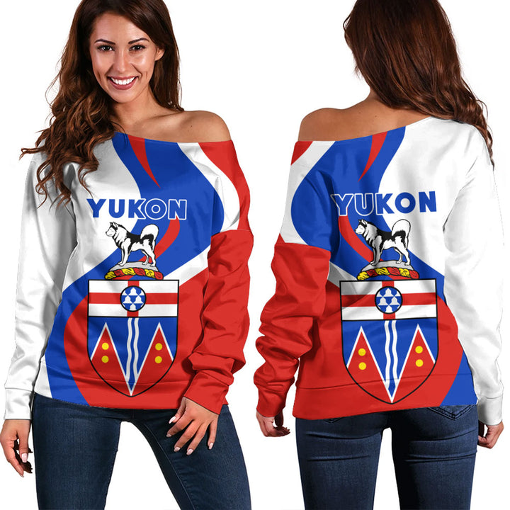 Yukon Off Shoulder Sweatshirt Crest Of Identity