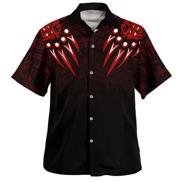 Canada Bowling Shirt Haida Hunter Spirit