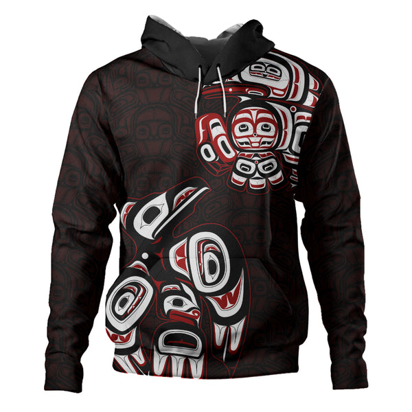 Canada Hoodie Haida Red Raven Rise