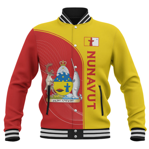 Nunavut Baseball Jacket Proud Provincial Heritage