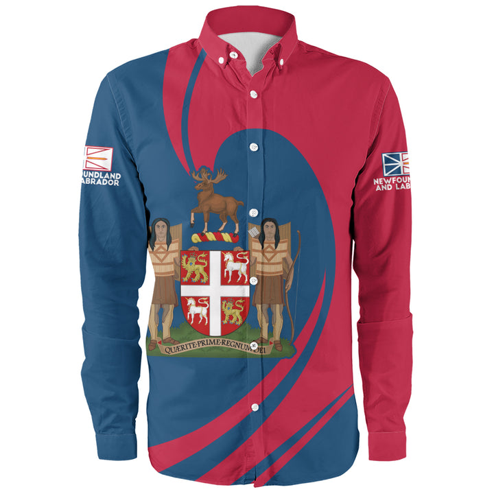 Newfoundland & Labrador Long Sleeve Shirt Legacy Of The Noble Spirit
