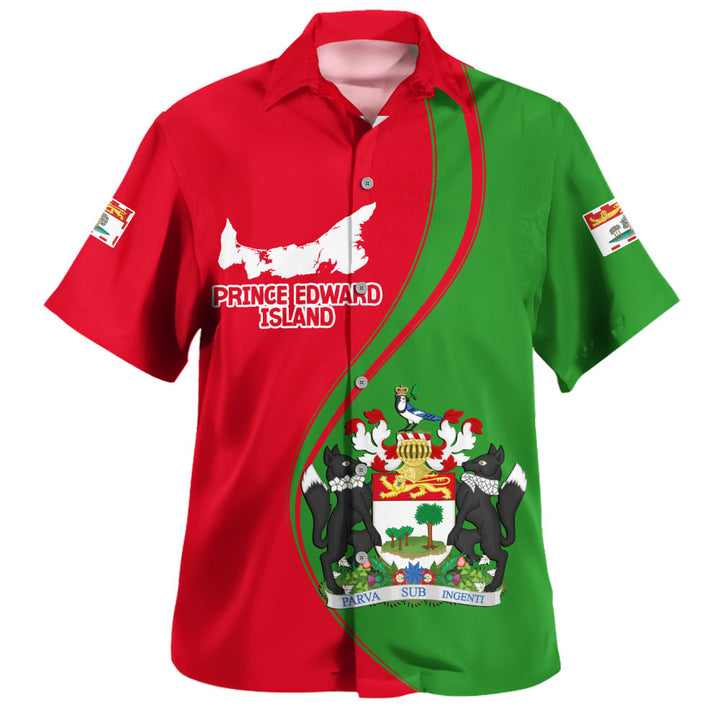 Prince Edward Island Bowling Shirt Canada Territories Pride