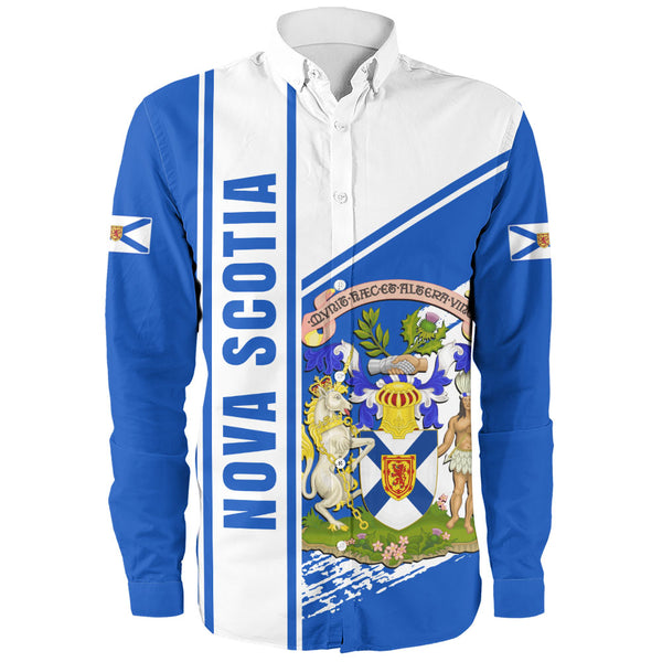 Nova Scotia Long Sleeve Shirt Heritage Strength Crest
