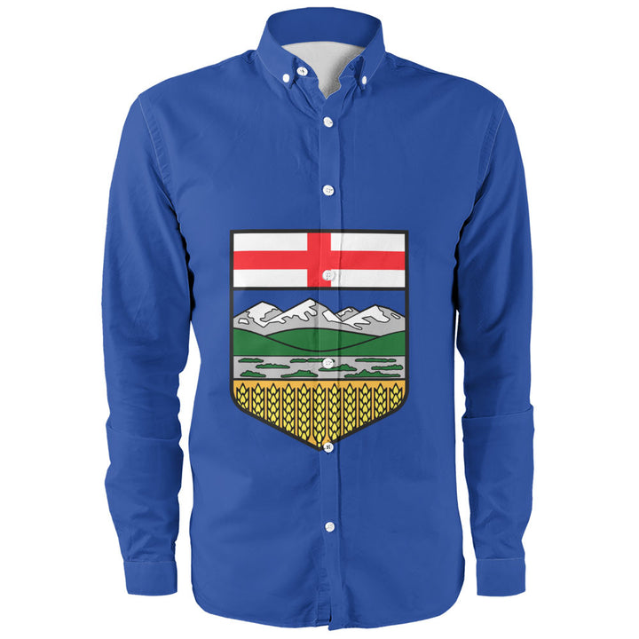 Alberta Long Sleeve Shirt Flag Minimalist Pride Style