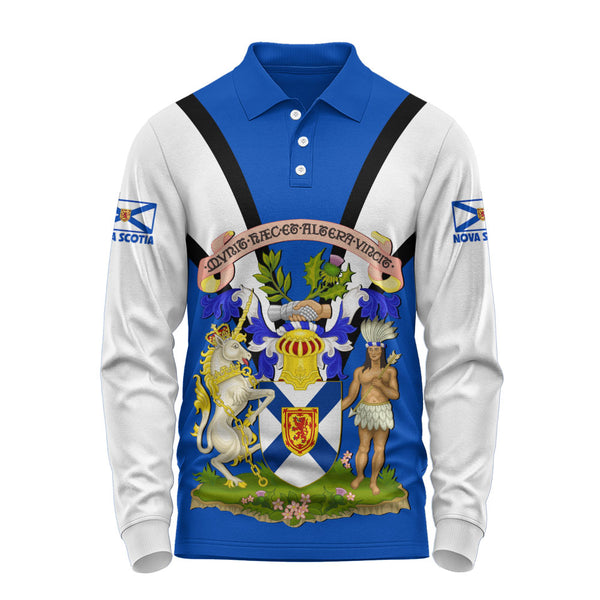 Nova Scotia Long Sleeve Polo Shirt Proud Provinces Collection