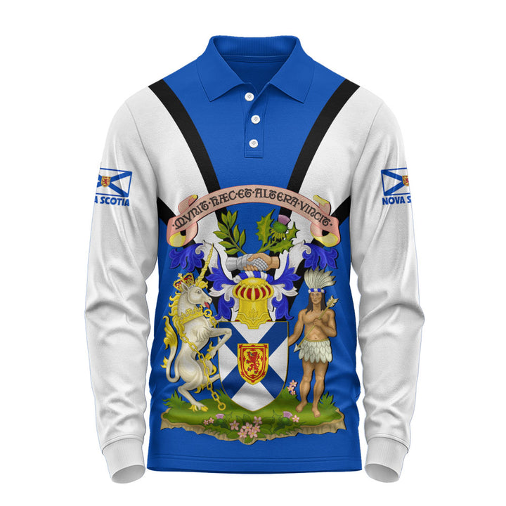Nova Scotia Long Sleeve Polo Shirt Proud Provinces Collection