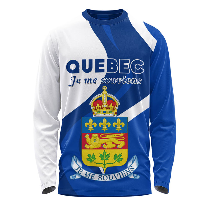 Quebec Long Sleeve T-Shirt Crest Of Identity