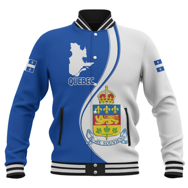 Quebec Baseball Jacket Canada Territories Pride
