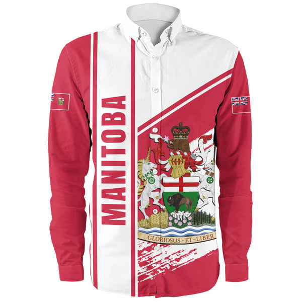 Manitoba Long Sleeve Shirt Heritage Strength Crest