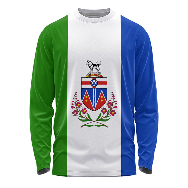 Yukon Long Sleeve T-Shirt Flag Minimalist Pride Style