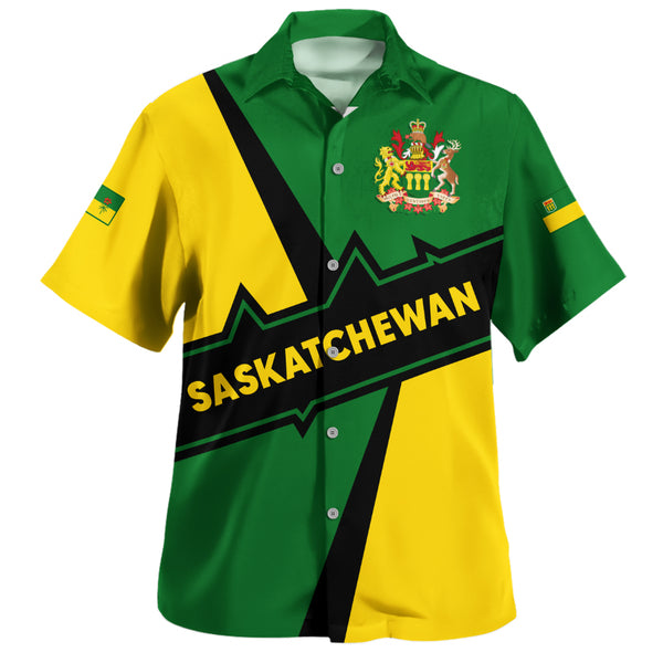 Saskatchewan Bowling Shirt Loyal True North Provincial Style