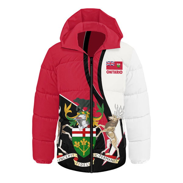 Ontario Hooded Padded Jacket Heritage Pride Of The North
