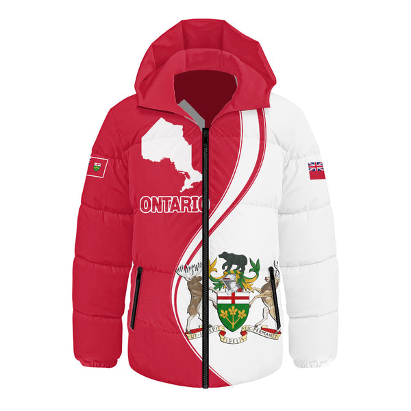 Ontario Hooded Padded Jacket Canada Territories Pride