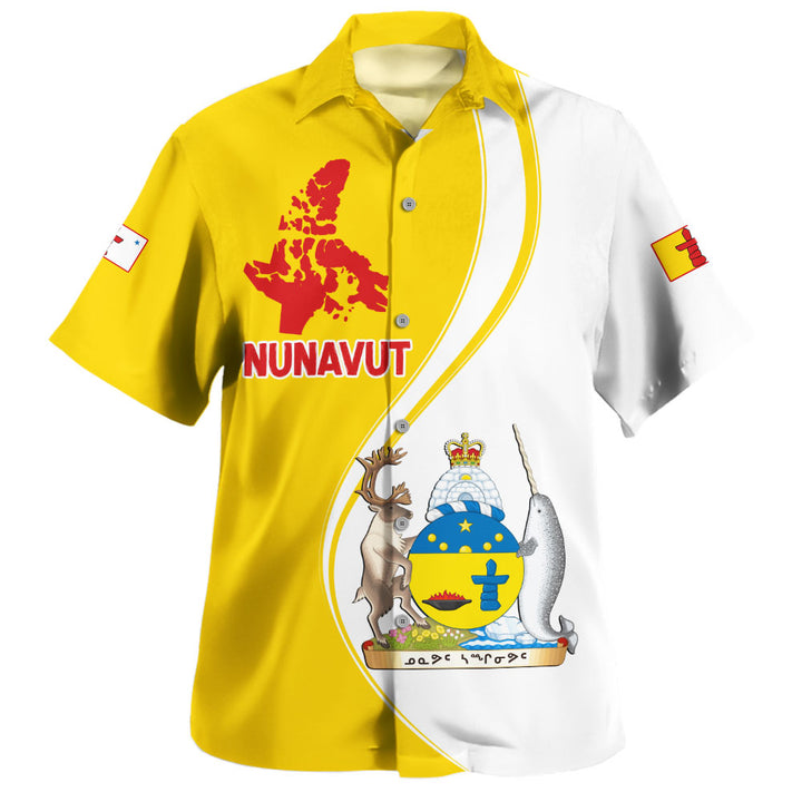 Nunavut Bowling Shirt Canada Territories Pride